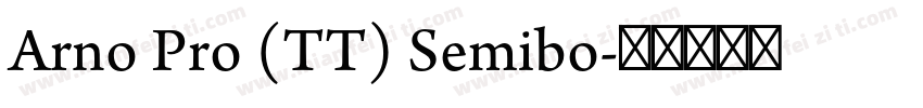 Arno Pro (TT) Semibo字体转换